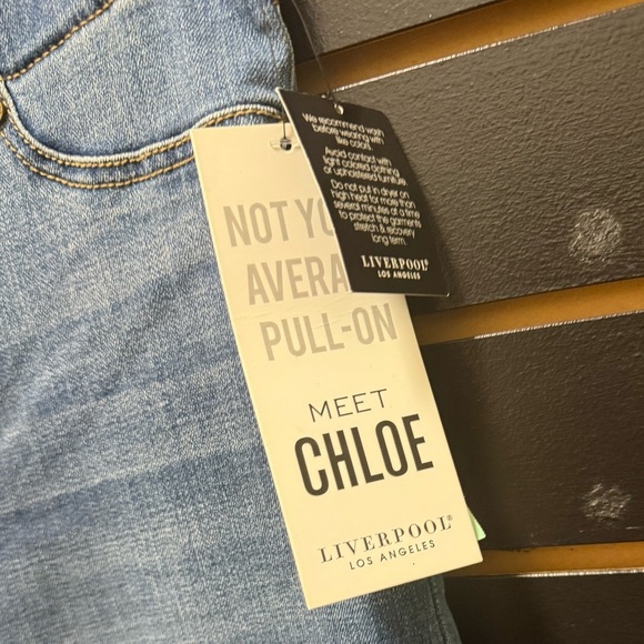 Liverpool Los Angeles Chloe Skinny Crop Pull-On Jeans Sz 6/28 Brinkley - Picture 2 of 5